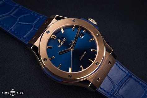 hublot classic fusion blue king gold price|Hublot classic fusion price.